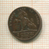 1 сантим. Бельгия 1902г