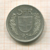 5 франков. Швейцария 1954г