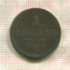 1 крейцер. Австрия 1851г