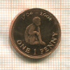 1 пенни. Гибралтар 2004г