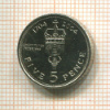5 пенсов. Гибралтар 2004г
