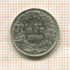 1/2 франка. Швейцария 1945г