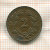 2 раппена. Швейцария 1915г
