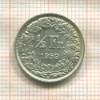 1/2 франка. Швейцария 1959г