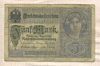 5 марок. Германия 1917г