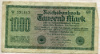 1000 марок. Германия 1922г