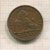 2 сантима. Бельгия 1919г