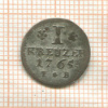 1 крейцер. Майнц 1765г