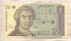 25 динаров. Хорватия 1991г