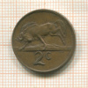 2 цента. Южная Африка 1968г