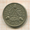 3 пенса. Англия 1931г