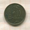 10 центов. Литва 1925г