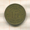 1 франк. Бельгийское Конго 1946г