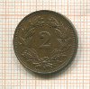 2 раппена. Швейцария 1914г