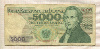 5000 злотых. Польша 1986г