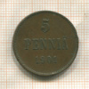 5 пенни 1901г