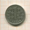 1 марка. Финляндия 1966г