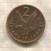2 пенса. Фолклендские острова 2011г