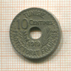 10 сантимов. Тунис 1919г