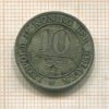 10 сантимов. Бельгия 1894г
