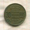20 сантимов. Монако 1950г