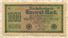 1000 марок. Германия 1922г