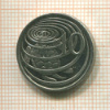 10 центов. Каймановы острова 1999г