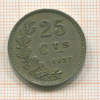 25 сантимов. Люксембург 1927г