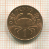 1 пенни. Гернси 1985г