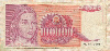 100000 динаров. Югославия 1989г