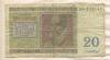 20 франков. Бельгия 1950г