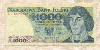 1000 злотых. Польша 1982г