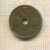 5 пенни. Финляндия 1942г