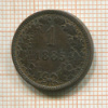 1 крейцер. Австрия 1885г