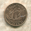 1/2 пенни. Великобритания 1966г