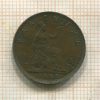 1 фартинг. Великобритания 1886г