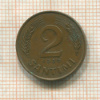 2 сантима. Латвия 1939г