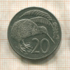 20 центов. Новая Зеландия 1986г