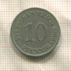 10 пфеннигов. Германия 1908г