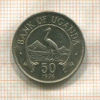 50 центов. Уганда 1976г
