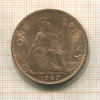 1 пенни. Великобритания 1967г