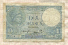 10 франков. Франция 1939г