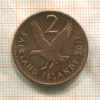 2 пенса. Фолклендские острова 2011г
