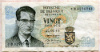 20 франков. Бельгия 1964г