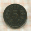 5 эре. Норвегия 1902г