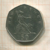 50 пенсов. Великобритания 1969г