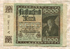 5000 марок. Германия 1922г