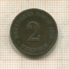 2 пфеннига. Германия 1875г
