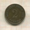 2 пфеннига. Германия 1876г