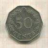 50 центов. Мальта 1972г